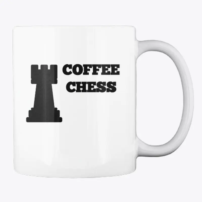 Coffee Chess Mug Black And White